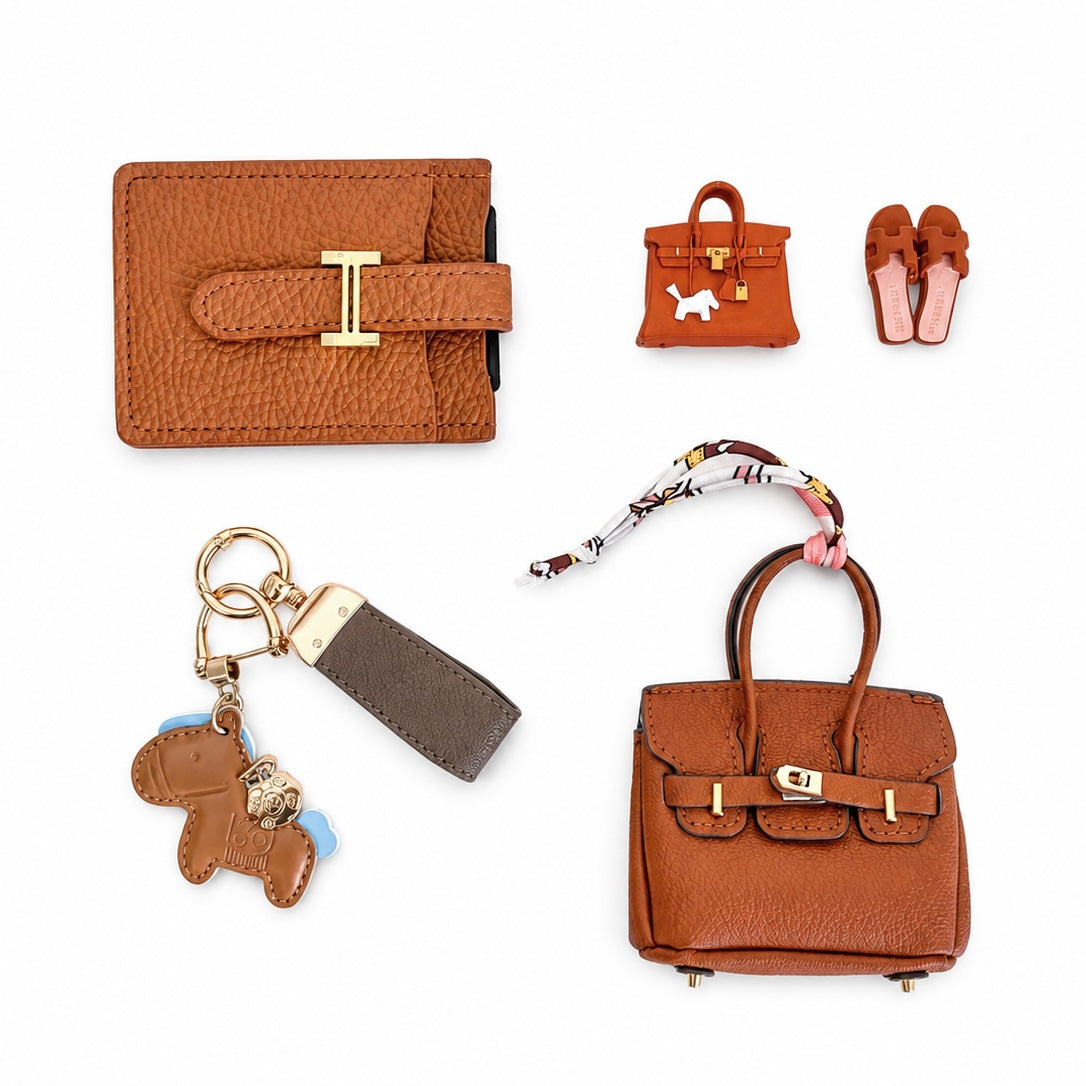 Luxe Car Accessory Set, brown